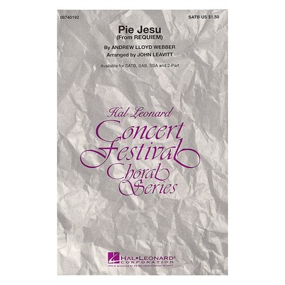 Hal Leonard Pie Jesu (from Requiem) 2-Part Arranged by John Leavitt