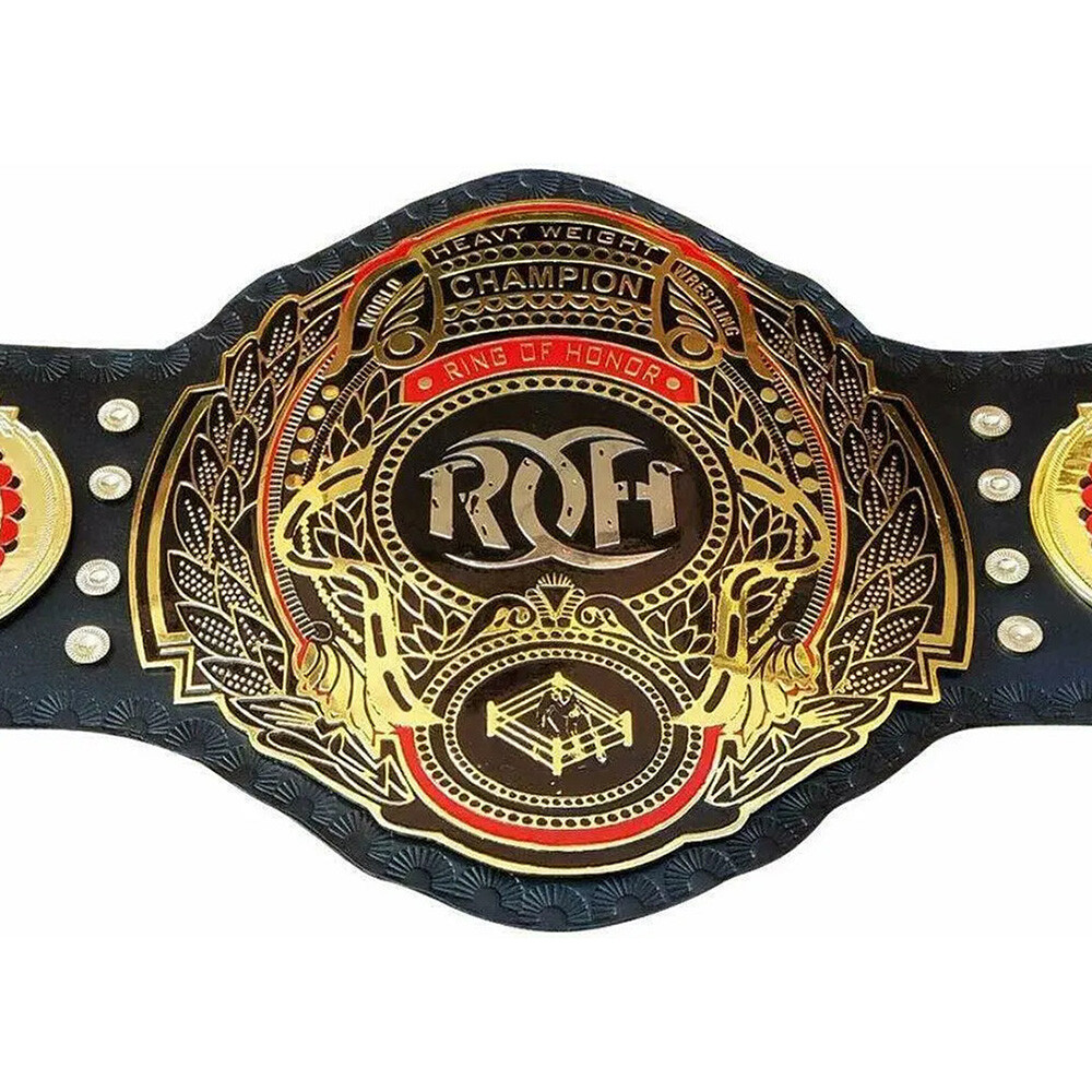 ROH Ring of Honor Championship Wrestling Belt Zinc Replica Adult Size 2MM/4MM - Picture 5 of 5