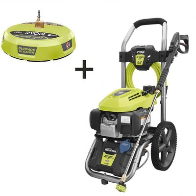 RYOBI Honda Gas Pressure Washer 3100 PSI 2.3 GPM w 15 in. Surface Cleaner