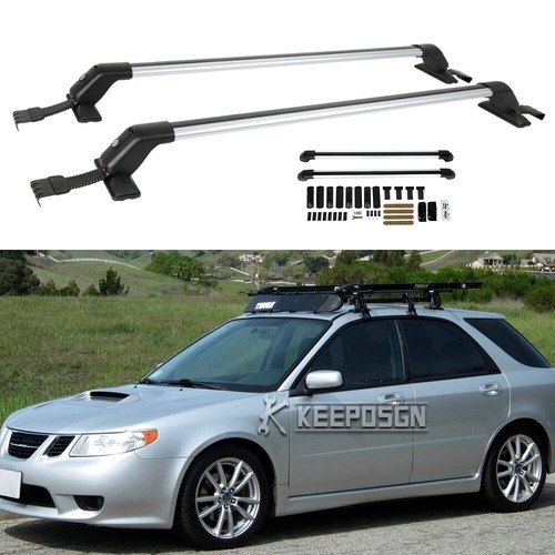 For Saab 9-2X 9-3 9-5 Bare Roof Rack Crossbars Luggage Cargo Kayak Bike Carriers