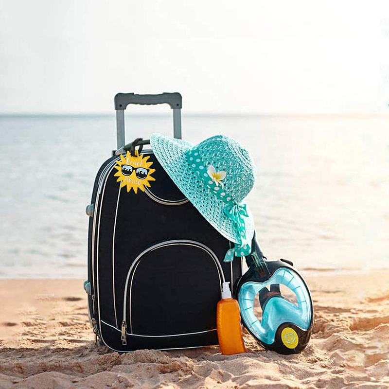 Unique Cute Luggage Tags for Women Men, Travel Suitcase Tags Summer Beach Luggag
