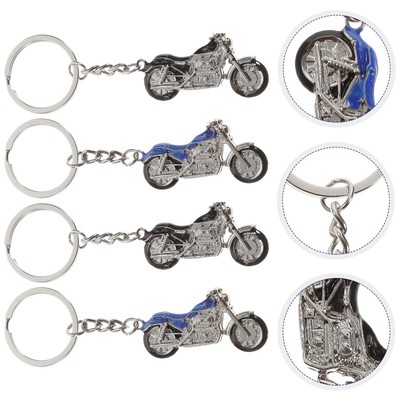 4pcs Pendant Keychain Sports Party Favor Motorbike Keyring Car Key Chains
