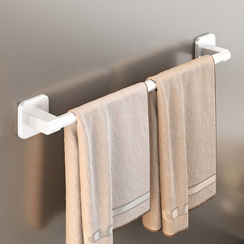 Self-adhesive Towel Bar Aluminum Alloy Bathroom Shelves  Household