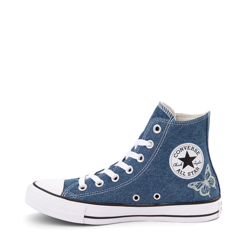 NEW Converse Chuck Taylor All Star Hi Sneaker Denim Butterfly Womens | eBay NEW Converse Chuck Taylor All Star Hi Sneaker Denim Butterfly Womens | eBay