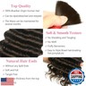 Deep Wave Bulk Human Hair for Braiding No Weft 100 g (1 Pack-2 Bundles) 100% Unprocessed Brazilian Virgin Human Hair Braiding Curly Deep Bulk For Micro Braids 20 inch (Dark Brown #4)