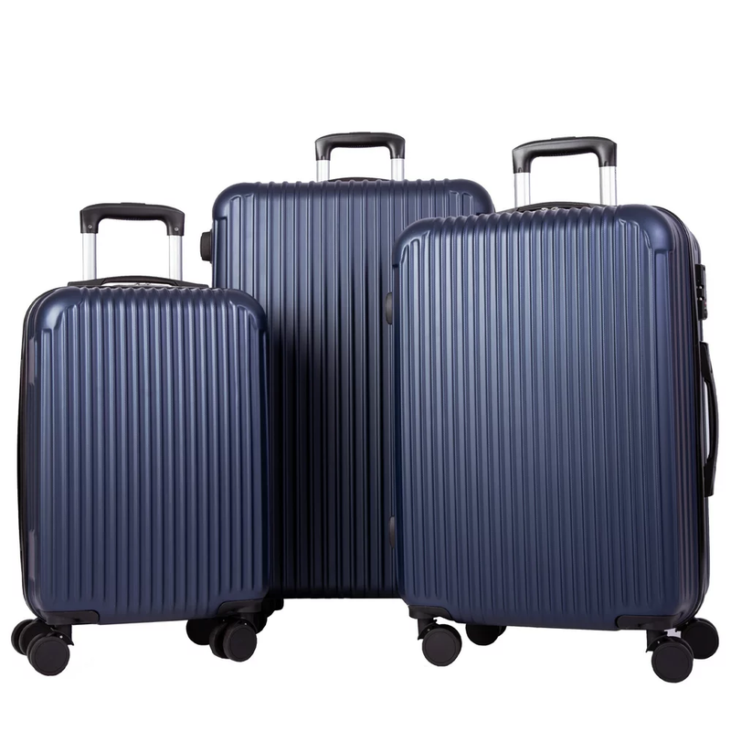 3 Piece Luggag Sets Nested Spinner Suitcase with TSA Lock and 360&deg; Spinner Wheel