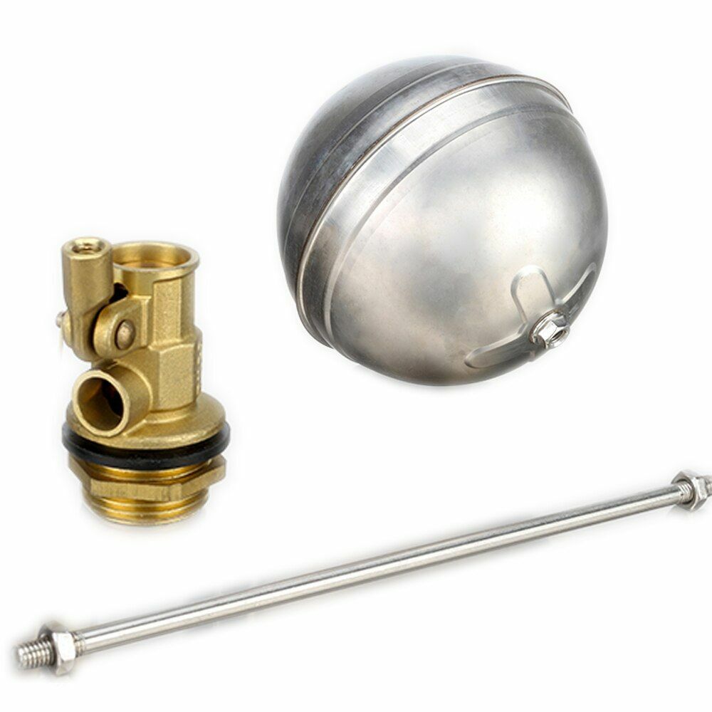Float Valve Cold And Hot Water Tank Brass Floating Ball Valve Stem Flow