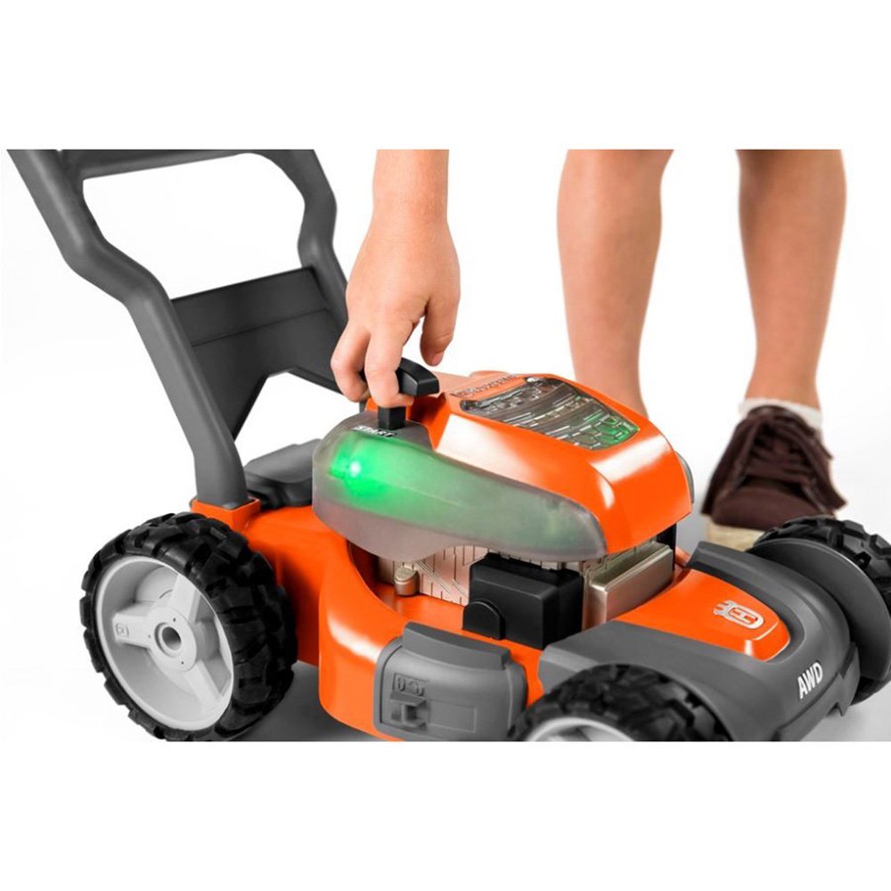 kids play lawn mower