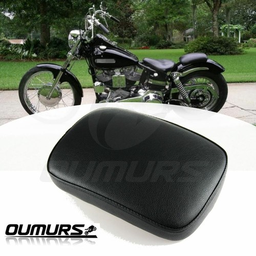 Black Rear Pillion Back Seat 6 Suction Cup For Harley