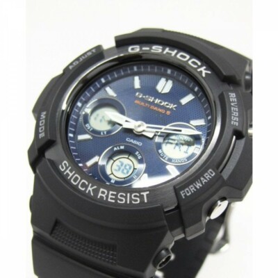 Pre-owned Casio G-shock World 6 St Solar Radio Awg-m100sb-2ajf Men\\\'s Watch Japan Import