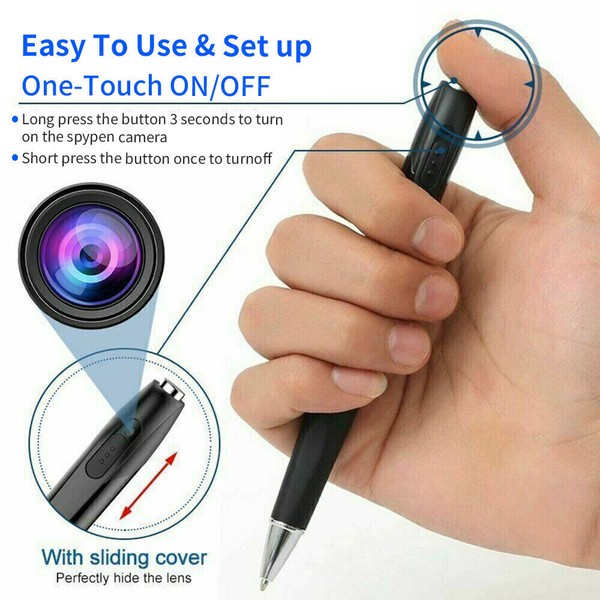 Pen Camera Hidden Cam 1080P Pocket Video Recorder Security Mini Body HD DVR NEW - Image 10