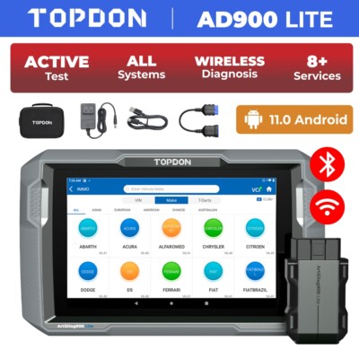2025 TOPDON AD900BT Bidirectional Scanner Full System Diagnostic Tool ECU Coding