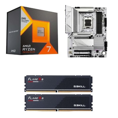 AMD Ryzen 7 7800X3D, Gigabyte B650 AORUS ELITE AX , G.Skill Flare X5 32GB Bundle