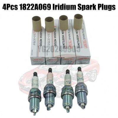 4Pcs DIFR6C11 1822A069 Iridium Spark Plugs For 11-14 Mitsubishi RVR 2.0L L4 Kit