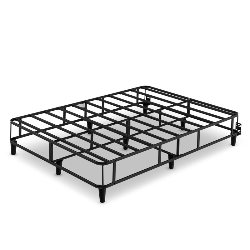 Metal Box Spring QUEEN Smart 2in1 Bed Frame Replacement 14 in Adult Room Compact