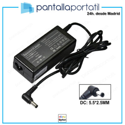 Adaptador de corriente 19V para MONITOR TFT/LCD MUSTEK TS-15UN CARGADOR punta 5.