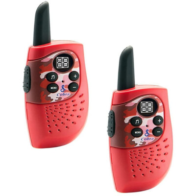 Cobra Kids Walkie Talkie 2-Way Radios Pair (Red)