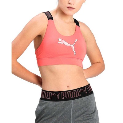 

Бюстгальтер со средней ударопрочностью Puma Feel It женский размер  повседневный 520299-24, Розовый