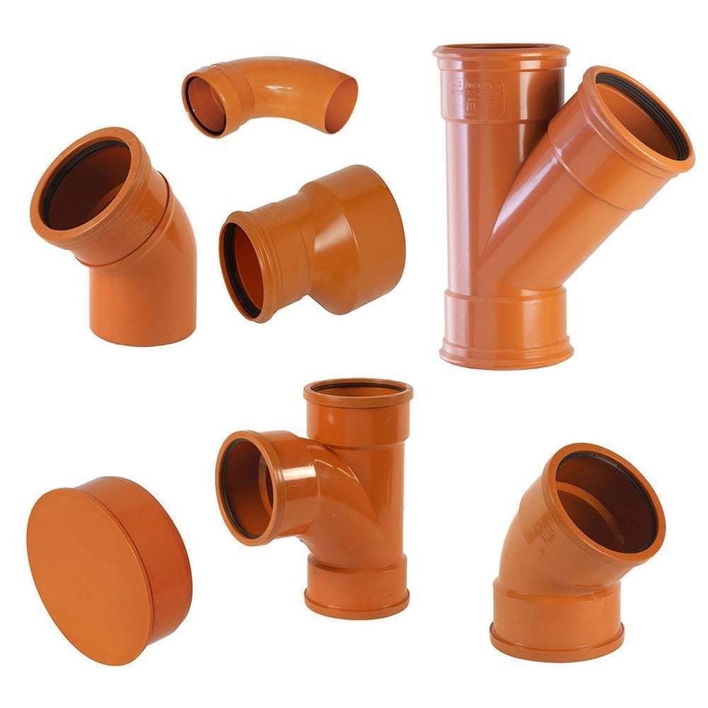 110mm Underground Drainage Fittings, Bends, Manhole Chambers, gulleys