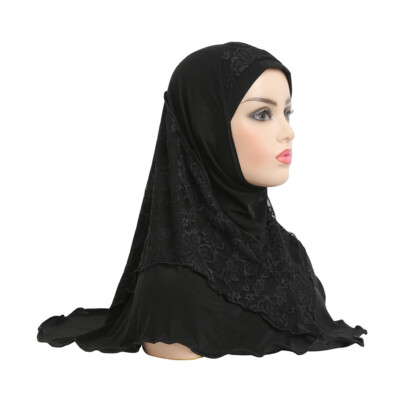Muslim Women Instant Hijab One Piece Amira Head Scarf Wrap Shawl Islamic Turban