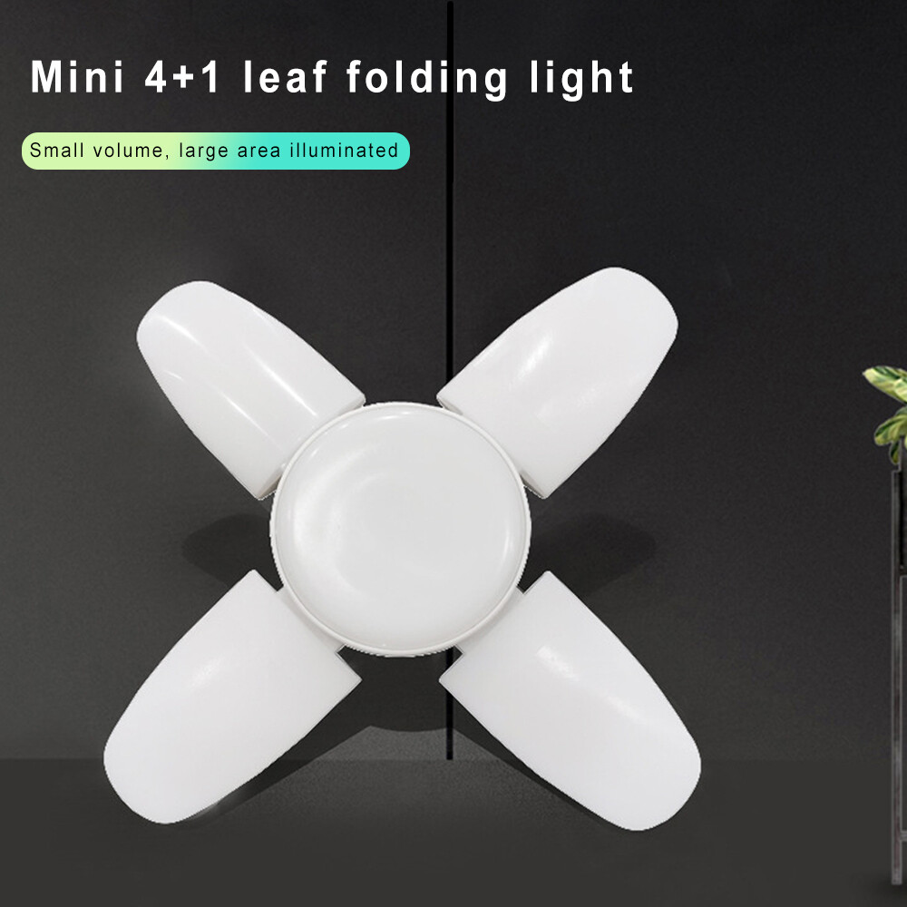 E27 LED Bulb Fan Blade Lamp Foldable Led Light Bulb for Home