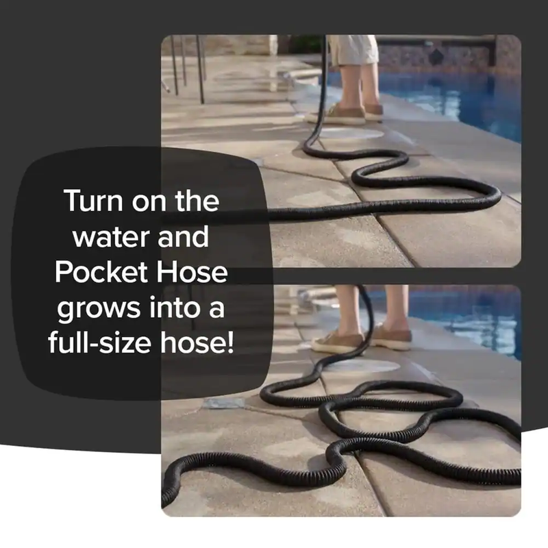 Silver Bullet 3/4 in. X 50 ft Lightweight Kink-Free Expandable Water Garden Hose