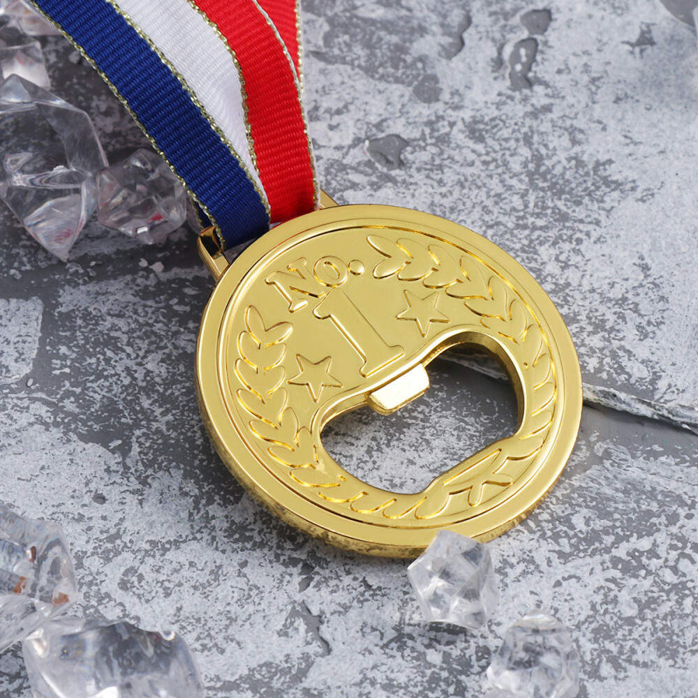 Gold Medal Shaped Bottle Opener Olympic Themed Bottle Opener Beer