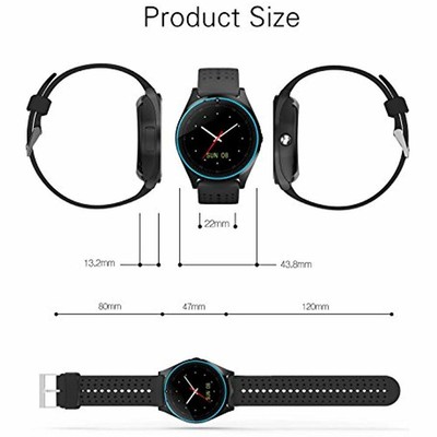 Smart Watch-Touch Screen Wrist SIM Card Slot Camera Sport Fitness Compatible For