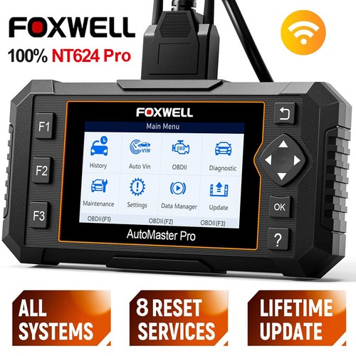 Foxwell NT624 Pro All System Car OBD2 Scanner Diagnostic Scan Tool ABS SRS Oil