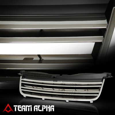Chrome Horizontal Bar Billet Front Upper Bumper Grille fits 01-05 VW Passat B5