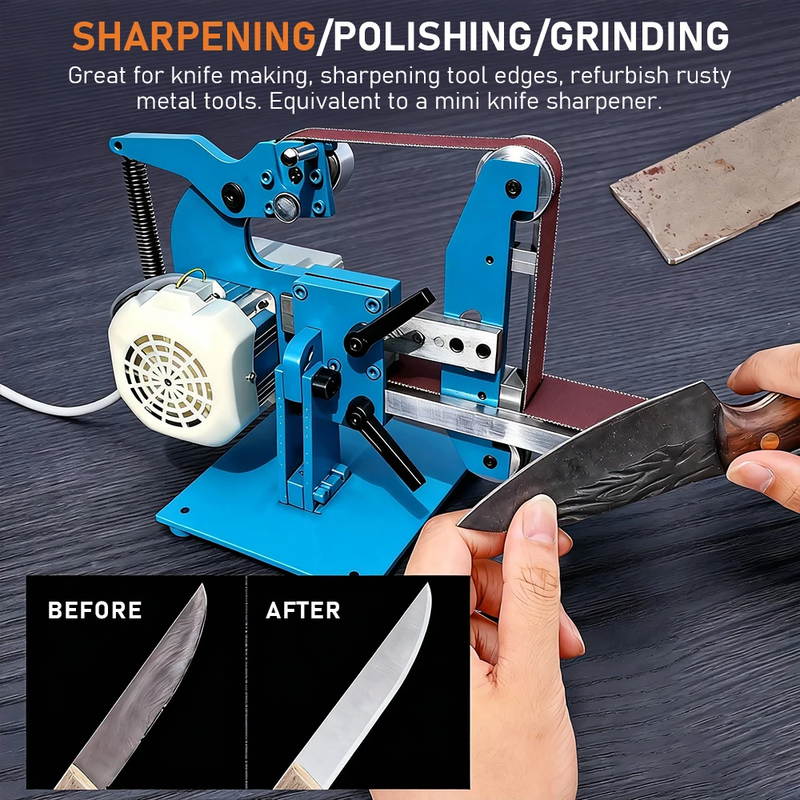 915 Dual-Use Belt Sander 220V Home Mini Vertical/Horizontal Sanding Machine All