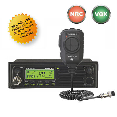 Albrecht AE 6491 NRC inkl VOX Mikrofon CB Funkgerät 65cm Magnet Antenne LKW MAN