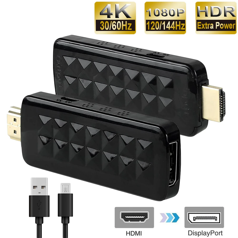 2026 Best 4K 60Hz HDMI to Displayport Adapter Cable 1080P 120Hz HDMI to DP Conve