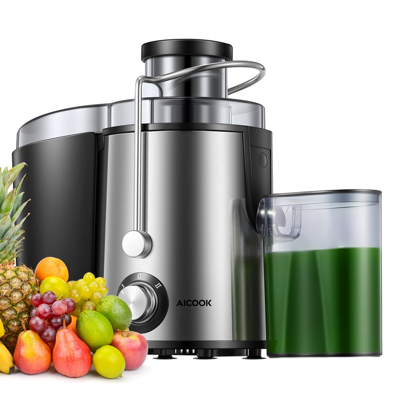 Electric Juicer Fruit Vegetable Dual Speed Centrifugal Machine Stainless Steel
