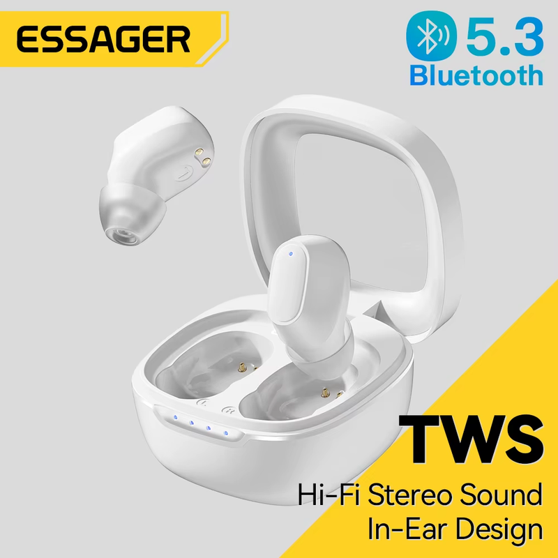 TWS Bluetooth5.3 Earphone Noise Cancelling Earbuds True Wireless Stereo Sports H