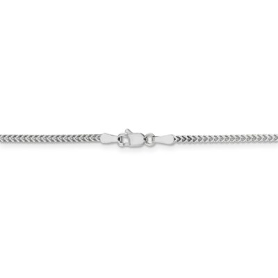 Pre-owned Superdealsforeverything Real 14kt White Gold 1.5mm Franco Chain; 18 Inch; Lobster Clasp