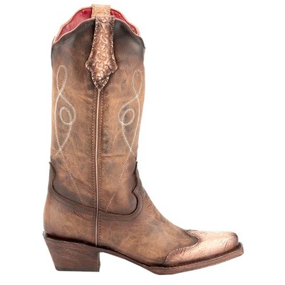 

Женские коричневые повседневные ботинки Ferrini Madison Snip Toe Cowboy 81861-10, Коричневый, Ferrini Madison Snip Toe Cowboy