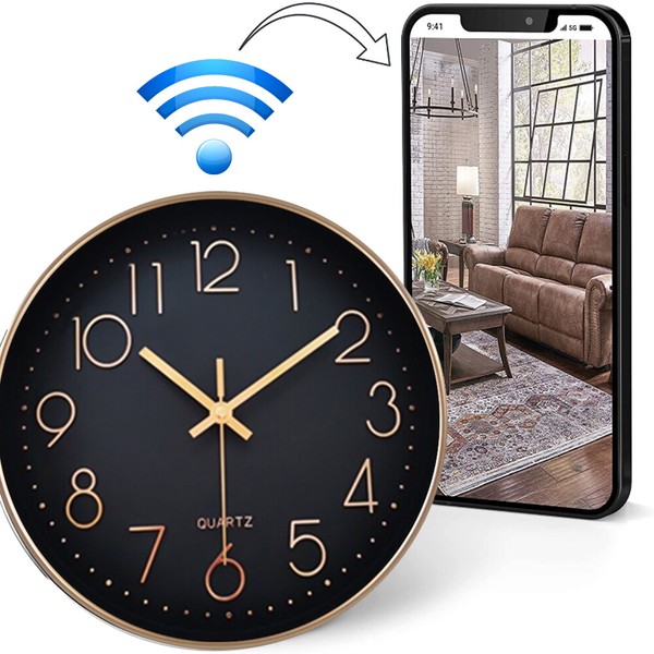 WiFi Wall Clock Camera for Home Office Security HD 1080P Mini Security IP Camera - Image 6