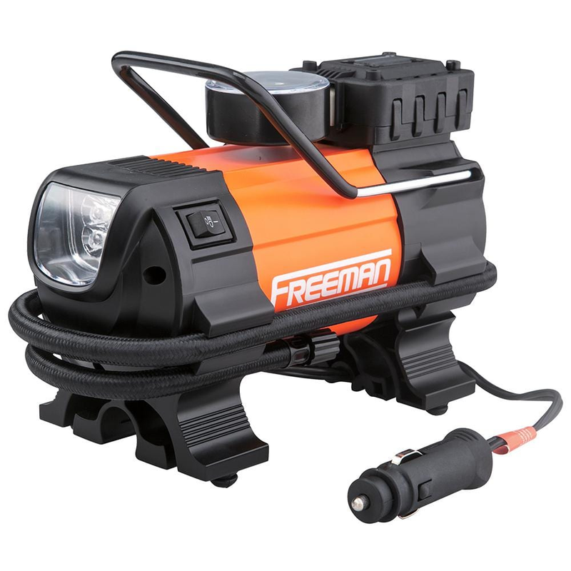 Portable 12-Volt Inflator with Gauge Portable Tire Inflator Air Compressor
