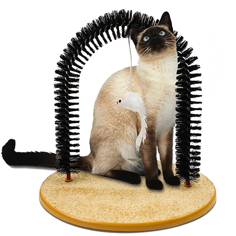 Arch Self Groomer Cat Massager,cat Hair Brush For Grooming With Sturdy