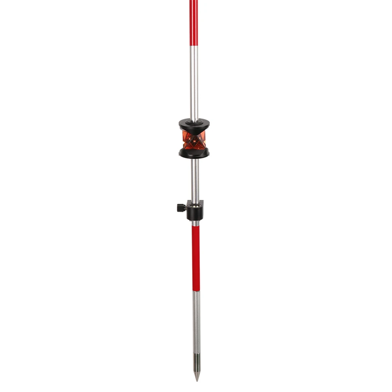 GRZ101S Height 56mm Larger Metal Mini 360° Prism Reflector With Pole, Surveyor R