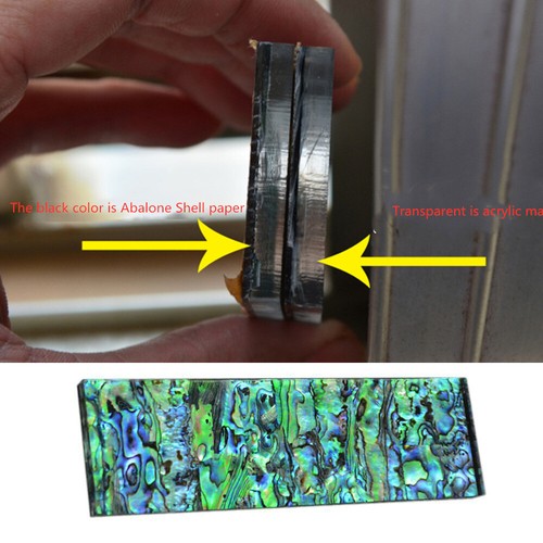 Abalone Shell Knife Handle Acrylic Scale Slabs DIY Making Knives Plate USA