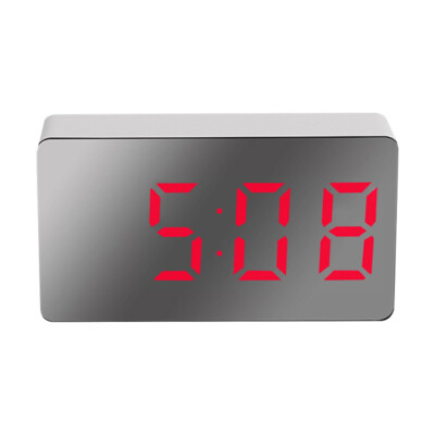 Mini LED Mirror Clock Electronic Digital Travel Clock Practical Alarm Clock USA