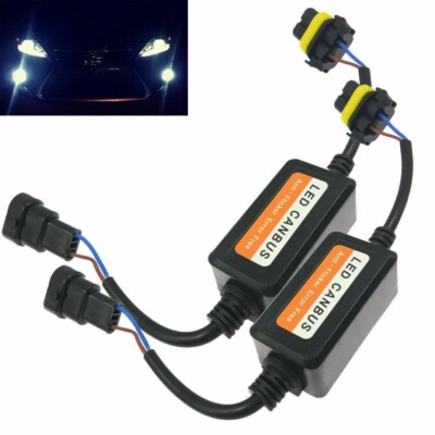 2x 9005 HB3 DRL Canbus LED Decoder Error Free Anti-Flicker Warning Canceller