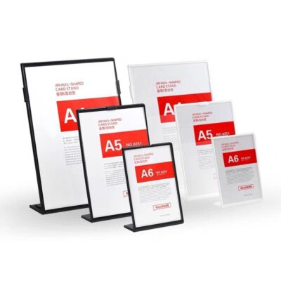 Acrylic Panel Menu Display Stand A4/A5/A6 Vertical Table Card Table Menu Card US