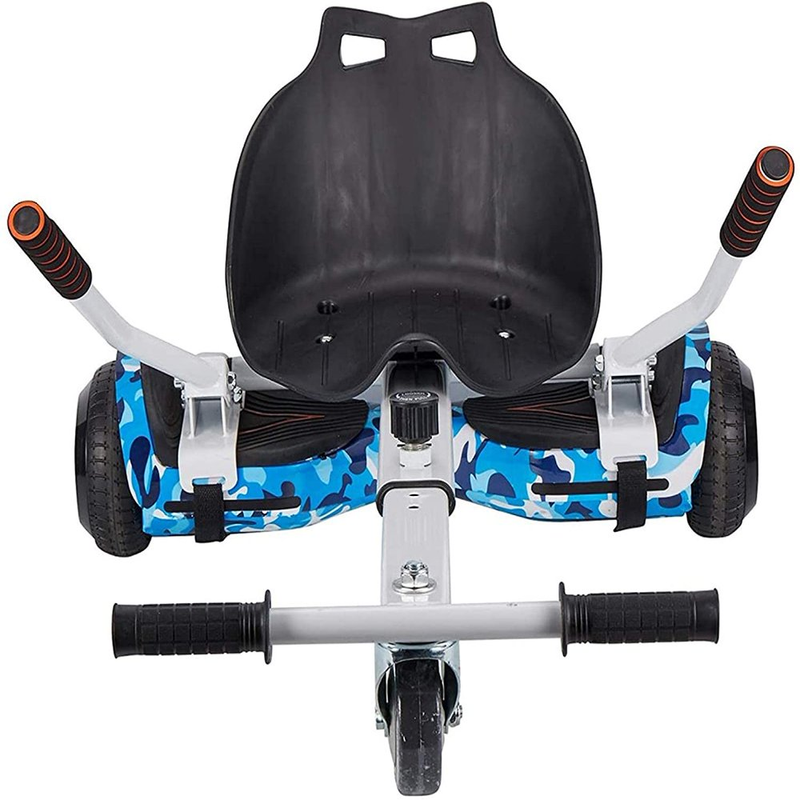 1 Go Cart Adjustable Seat Attachment for 6.5" Hover-Board Buggy - Whi
