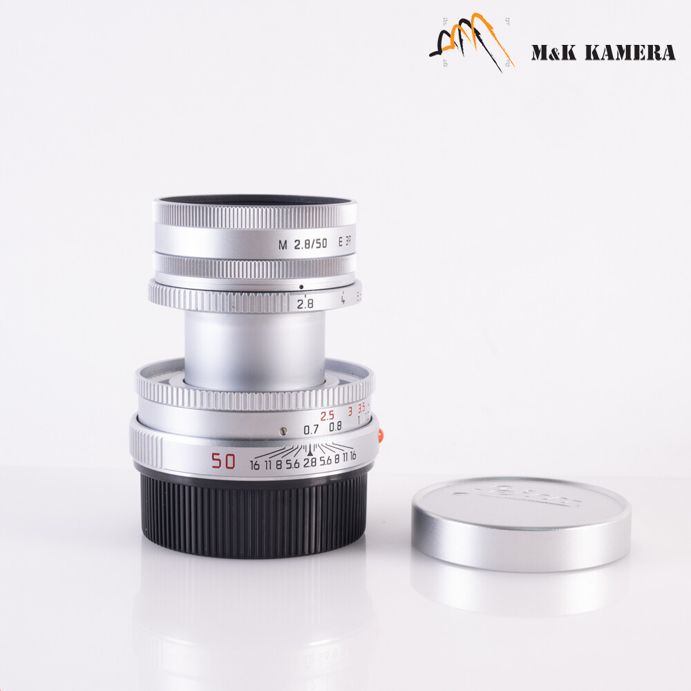 Leica Elmar-M 50mm/F2.8 Ver.II Silver Lens Yr.1996 Germany