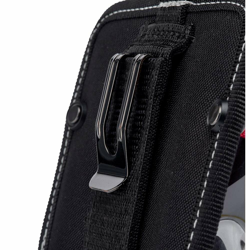 HUSKY Tool Bag 5 in. Driver Wall Pouch Belt Clip Screwdriver Holder Organizer