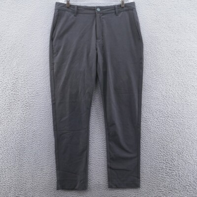 Linksoul Mens Chino Boardwalker Pants 34x29 Gray Straight Leg Performance