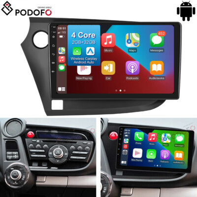 Android 13 Car Stereo Radio GPS Navi Carplay 2+32GB For Honda Insight 2009-2014